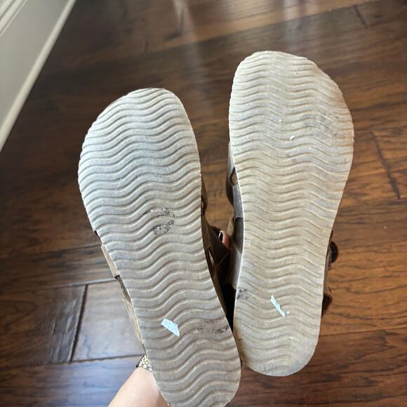 BioNatura Easy Brown Genuine Leather Vented Side Mary Jane Slingback Sandals 9 - Picture 9 of 9